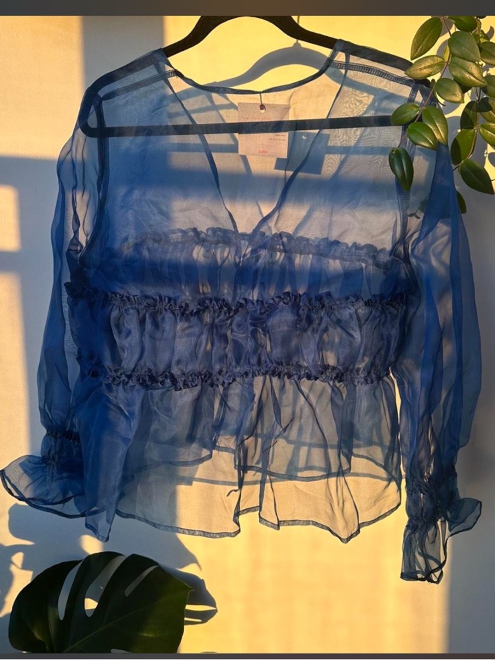 JUBI the label 100% silk blouse